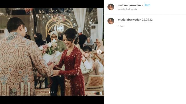 Mutiara Baswedan dalam balutan kebaya (instagram/mutiarabaswedan)