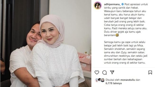 Di usia yang ke-24, Kesha Ratuliu dipuji suami, Adhi Permana makin dewasa. [Instagram]