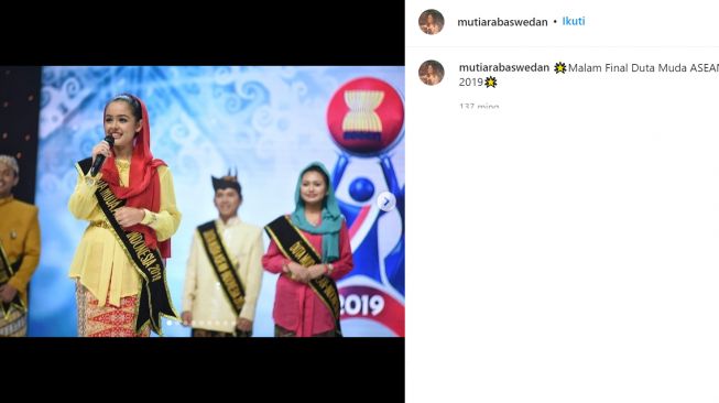 Mutiara Baswedan dalam balutan kebaya (instagram/mutiarabaswedan)