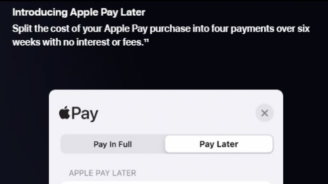 Fitur iOS 16, Apple Pay Latter. [Apple]