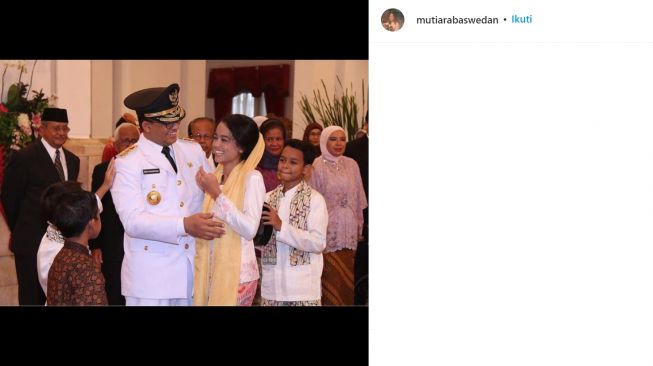 Mutiara Baswedan dalam balutan kebaya (instagram/mutiarabaswedan)