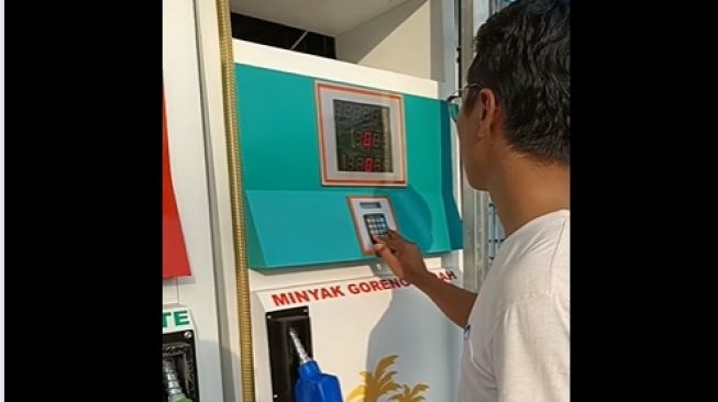 Potret Pertamini Jual Minyak Goreng Curah Dalam Mesin Dispenser, Tak Mau kalah dengan Pertalite dan Pertamax