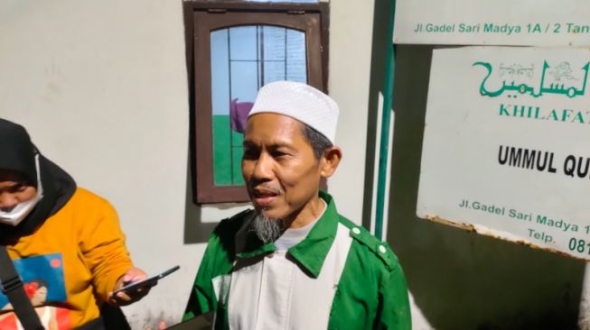 Pimpinan Khilafatul Muslimin Surabaya [SuaraJatim/Dimas Angga]