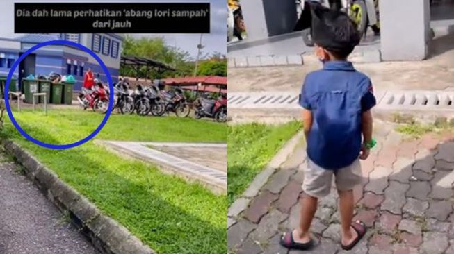 Bocah Selalu Tunggu Petugas Kebersihan Angkut Sampah, Alasannya Bikin Haru