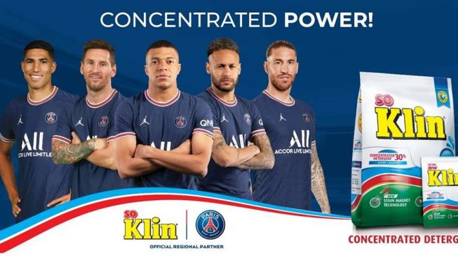 Deterjen SoKlin Resmi Jadi Mitra Paris Saint-Germain, Mbappe Jadi Bintang Iklan?