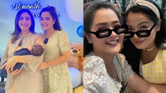 Gaya Artis di Acara Ulang Bulan Don Verhaag (Instagram/@vegadarwanti123)