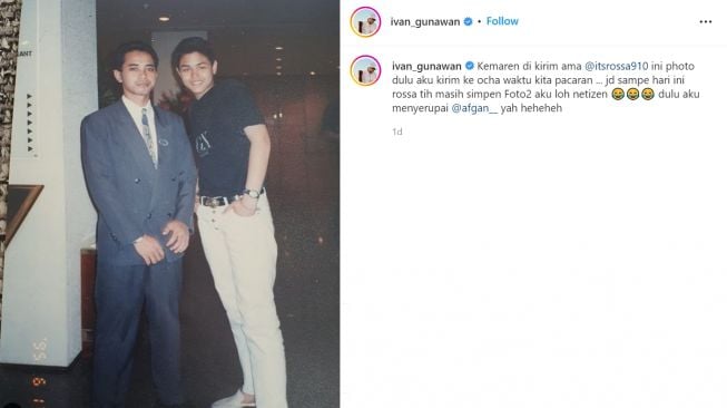 Ivan Gunawan pamer foto jadul dari Rossa yang dibilang mirip dengan Afgan (Instagram/ivan_gunawan)