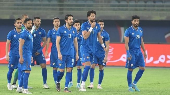 Timnas Kuwait kalah 1-2 dari timnas Indonesia di matchday pertama Grup A Kualifikasi Piala Asia 2023. [Instagram/@kuwaitfootball]