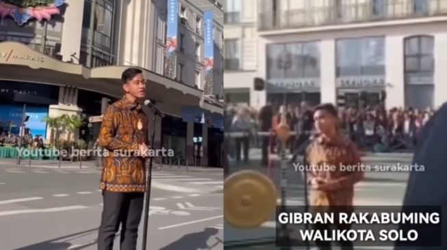 Kenalkan UMKM Solo, Pidato Gibran di Depan Ratusan Orang Paris Jadi Trending Topic, Warganet: Enggak Bawa Teks