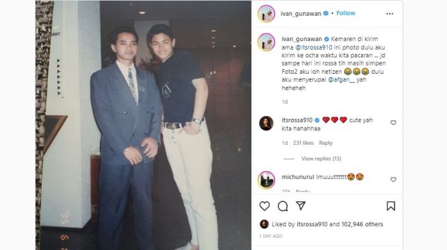 Foto-foto Zaman Pacaran Masih Disimpan Rossa, Ivan Gunawan: Dulu Aku Mirip Afgan