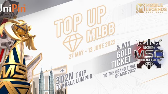 Unipin x Moonton, nonton MSC 2022 Mobile Legends di Malaysia. [Unipin] 