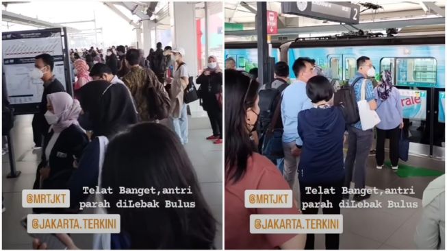 Daya Kereta MRT Gangguan, Penumpang Menumpuk di Lebak Bulus Kamis Pagi Tadi