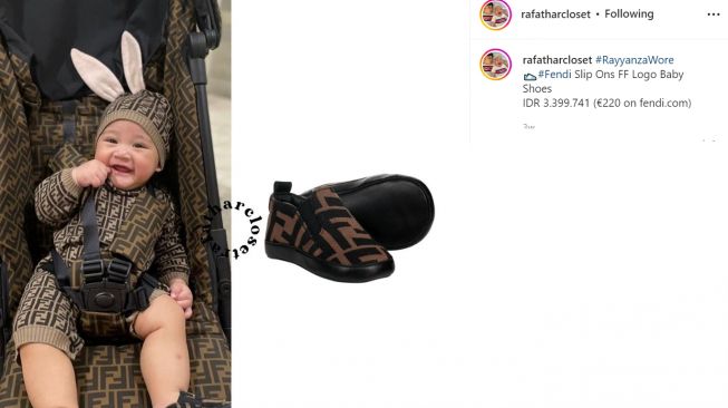 Koleksi sepatu milik Rayyanza, paling murah Rp300 ribu (Instagram/rafatharcloset)