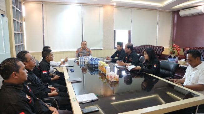 KPU Palembang dan Polrestabes Gelar Audiensi Kesiapan Tahapan Pemilu 2024