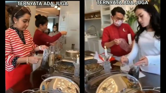 Viral! Mayangsari dan Iis Dahlia Kepergok Bungkus Sisa Makanan Pakai Plastik, Warganet: Namanya Juga Emak-emak