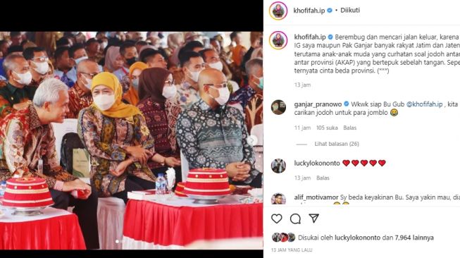 Ketika Khofifah dan Ganjar Sepakat Carikan Jodoh Bagi Para Jomblo di Jatim dan Jateng