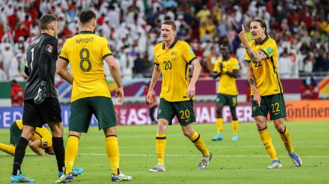 Hajar Peru Secara Dramatis, Timnas Australia Lolos ke Piala Dunia 2022 Qatar