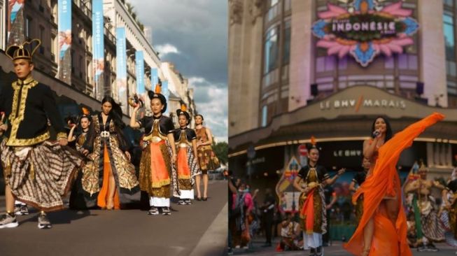 Lagu 'Mimpi' dan 'Sahara' Dinyanyikan Ala Sinden oleh Anggun di depan Ribuan Orang di Paris
