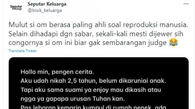 2 5 Tahun Menikah Belum Hamil Perempuan Ini Curhat Dituding Paman