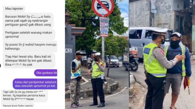 Mobil Kena Lempar Batu oleh Pak Ogah, Polisi Gercep Turun Tangan Usai Warga Lapor Via DM Instagram: Satset!