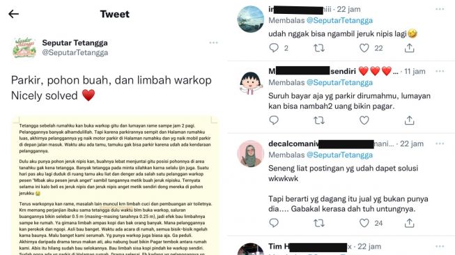 Tetangga Buka Warkop, Rumahnya Kena Imbas Limbah hingga Jadi Lahan Parkir, Warganet Ini Putuskan Bangun Pagar Tembok