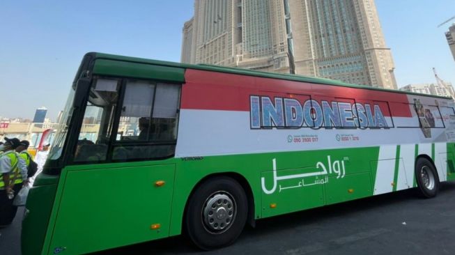 Penampakan Bus Shalawat yang Siap Layani Jemaah Haji Indonesia di Kota Makkah