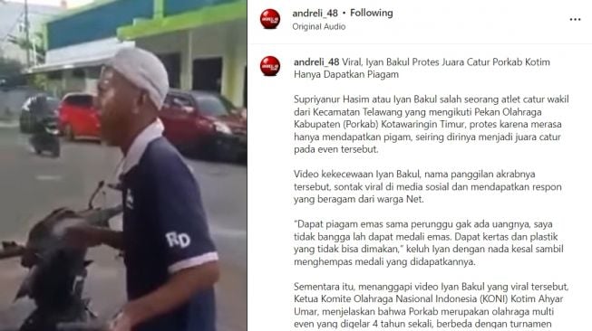 Kakek Ini Marah-marah Juara Porkab Catur Tak Dapat Uang, Malah Tuai Kecaman Publik