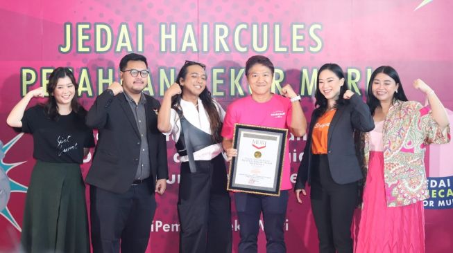 Gandeng Shopee, Brand Lokal Jedai Haircules By Declip Pecahkan Rekor MURI