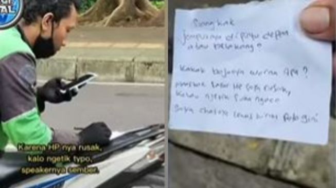 Viral Driver Chat Customer Pakai Tulisan di Kertas sebab HP Rusak, Rekannya Beri Hadiah