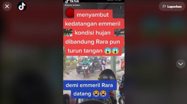 Demi Sambut Kedatangan Eril, Mbak Rara Kondisikan Hujan di Bandung, Warganet: Hujan Itu Berkah