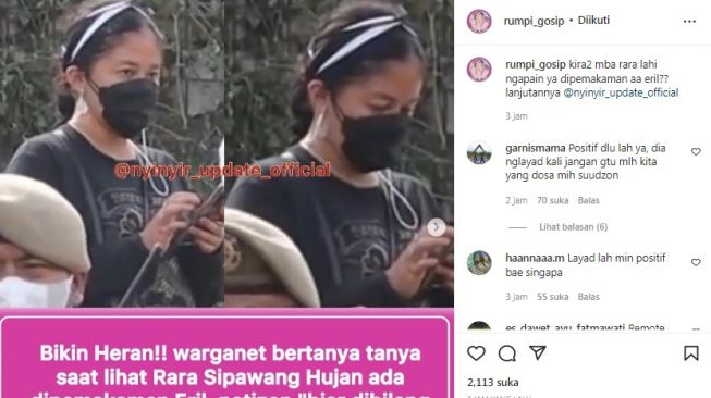 Unggahan soal Mbak Rara [Instagram/@rumpi_gosip]