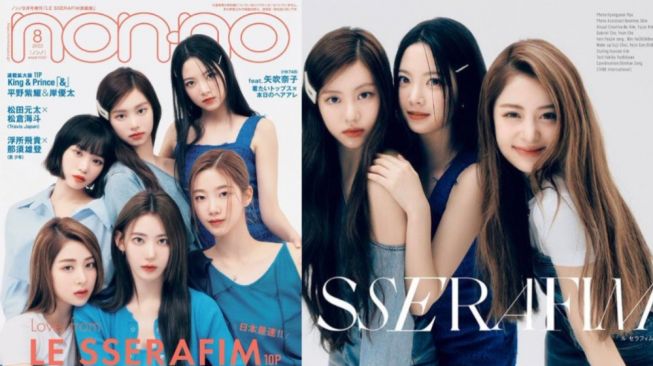 Ada Kim Garam di Foto Grup LE SSERAFIM untuk Majalah Non-No, Netizen Geram