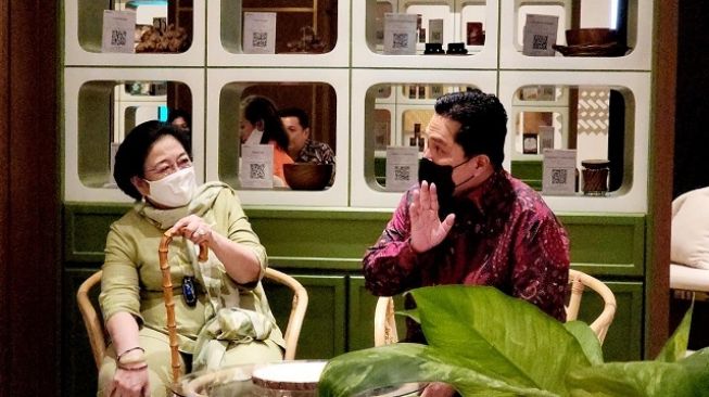 Sempat Makan Siang Bareng Megawati, Erick Thohir: Kebanyakan Bahas Soal Sarinah