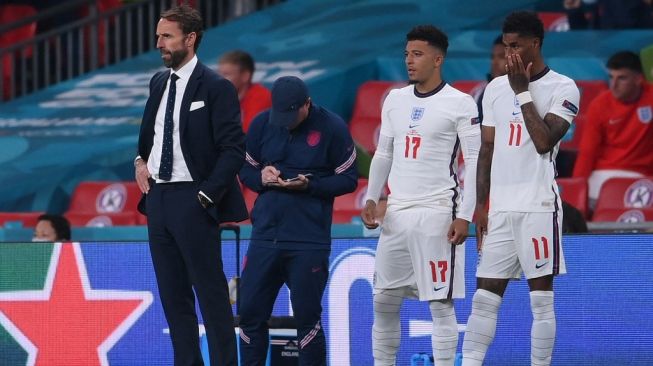 Soal Kans Duo MU Sancho dan Rashford Kembali Bela Timnas Inggris, Southgate Akui Berat