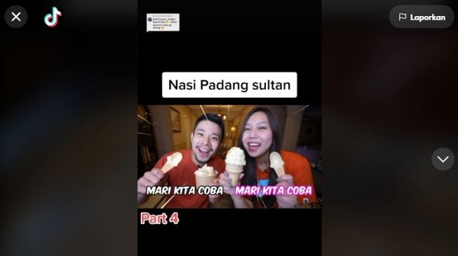 Coba Es Krim Nasi Padang Buatan Sisca Kohl, Ekspresi Jess No Limit Jadi Sorotan