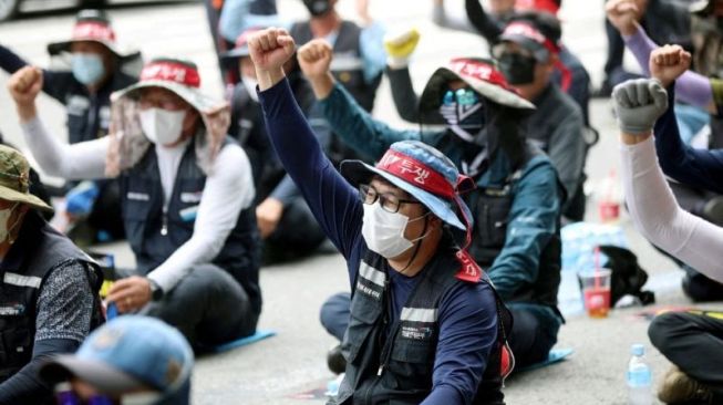 Aksi Mogok Ribuan Sopir Truk di Korea Selatan, Ini 7 Sektor yang Kena Dampak