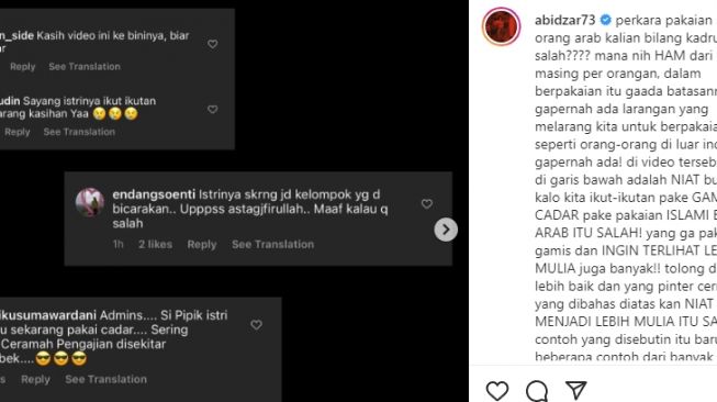 Abidzar Ngamuk Umi Pipik Dicibir karena Pakai Cadar: Sebut Soal Kadrun hingga HAM