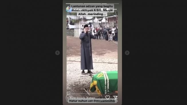 Ustadz Muzammil Hasballah Lantunkan Azan di Pemakaman, Atalia Praratya: Begitu Indah Melepas A Eril