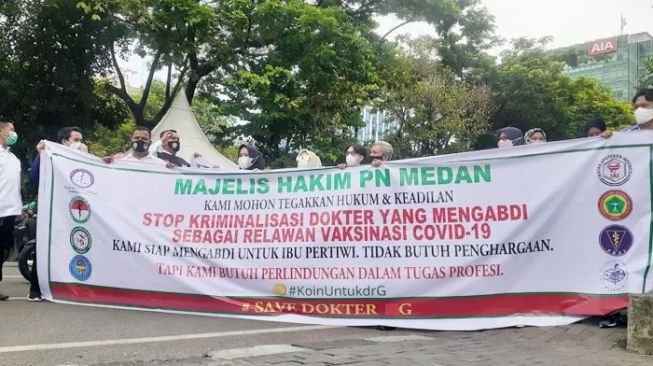 Nakes Minta Dokter Terdakwa Kasus Vaksin Kosong di Medan Dibebaskan