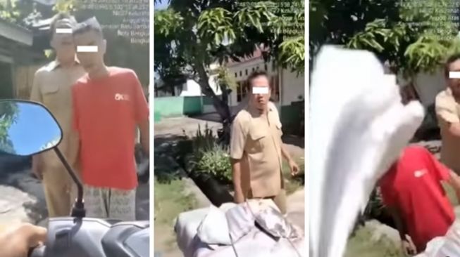 Viral Pria Diduga Berseragam PNS Bertindak Arogan, Pukul dan Lempari Kurir Saat Terima Paket COD