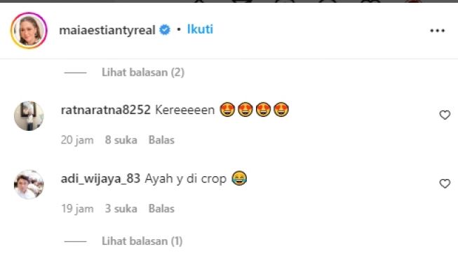 Komentar netizen soal foto Ahmad Dhani yang dipotong [IG Maia]