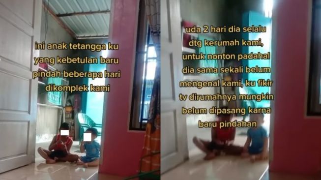 Dua Bocah Nonton TV di Teras Tetangga, Aksi Pemilik Rumah Tuai Pro dan Kontra Publik