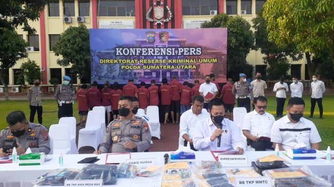 2 Lokasi Judi di Medan Digerebek, 19 Orang Jadi Tersangka