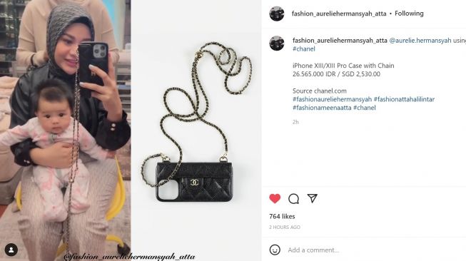 Foto: Aurel Hermansyah Pamer Phone Case Baru, Harganya Bikin Tercengang (instagram/fashion_aureliehermansyah_atta)