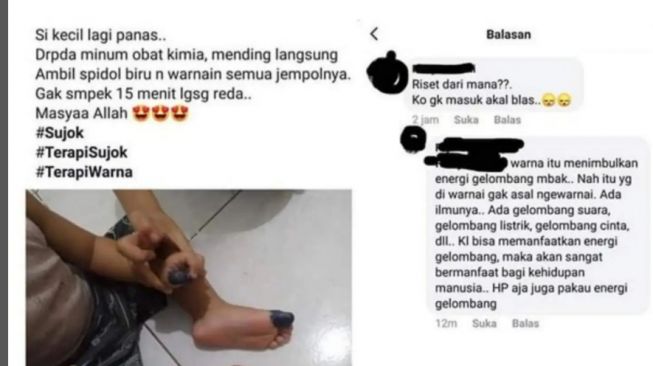 Viral Emak-emak Obati Demam Anaknya Pakai Spidol, Panen Kecaman