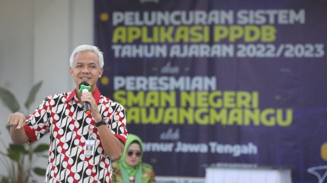 Buka PPDB 2022, Ganjar Pranowo Ingatkan Jaga Integritas: Nggak Usah Titip-titip