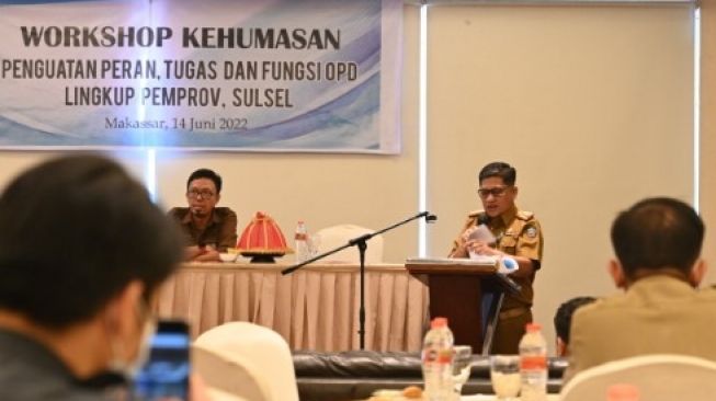 Diskominfo-SP Sulsel Gelar Workshop Kehumasan