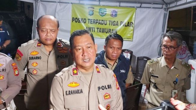 Cegah Tawuran Susulan Warga Vs Preman di Jatinegara, Tentara dan Polisi Dirikan Posko Pengamanan di Rawa Bunga