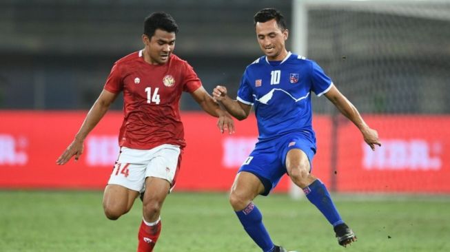 Timnas Indonesia saat menghadapi Nepal pada matchday ketiga atau terakhir Grup A Kualifikasi Piala Asia 2023 di Jaber Al-Ahmad International Stadium, Kuwait , Rabu (15/6/2022) dini hari WIB. [AFC]