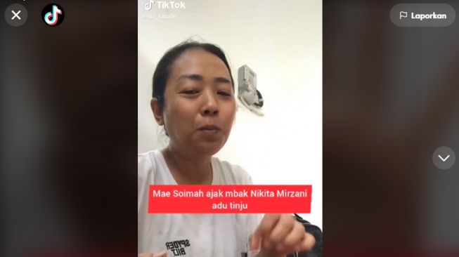 Tangkapan layar video. [TikTok/@tia_khadri]